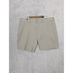 Polo Ralph Lauren Mens Shorts Sz 42 Khaki Tan Classic Fit Chino Shorts 9" Inseam